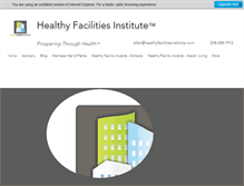Tablet Screenshot of healthyfacilitiesinstitute.com